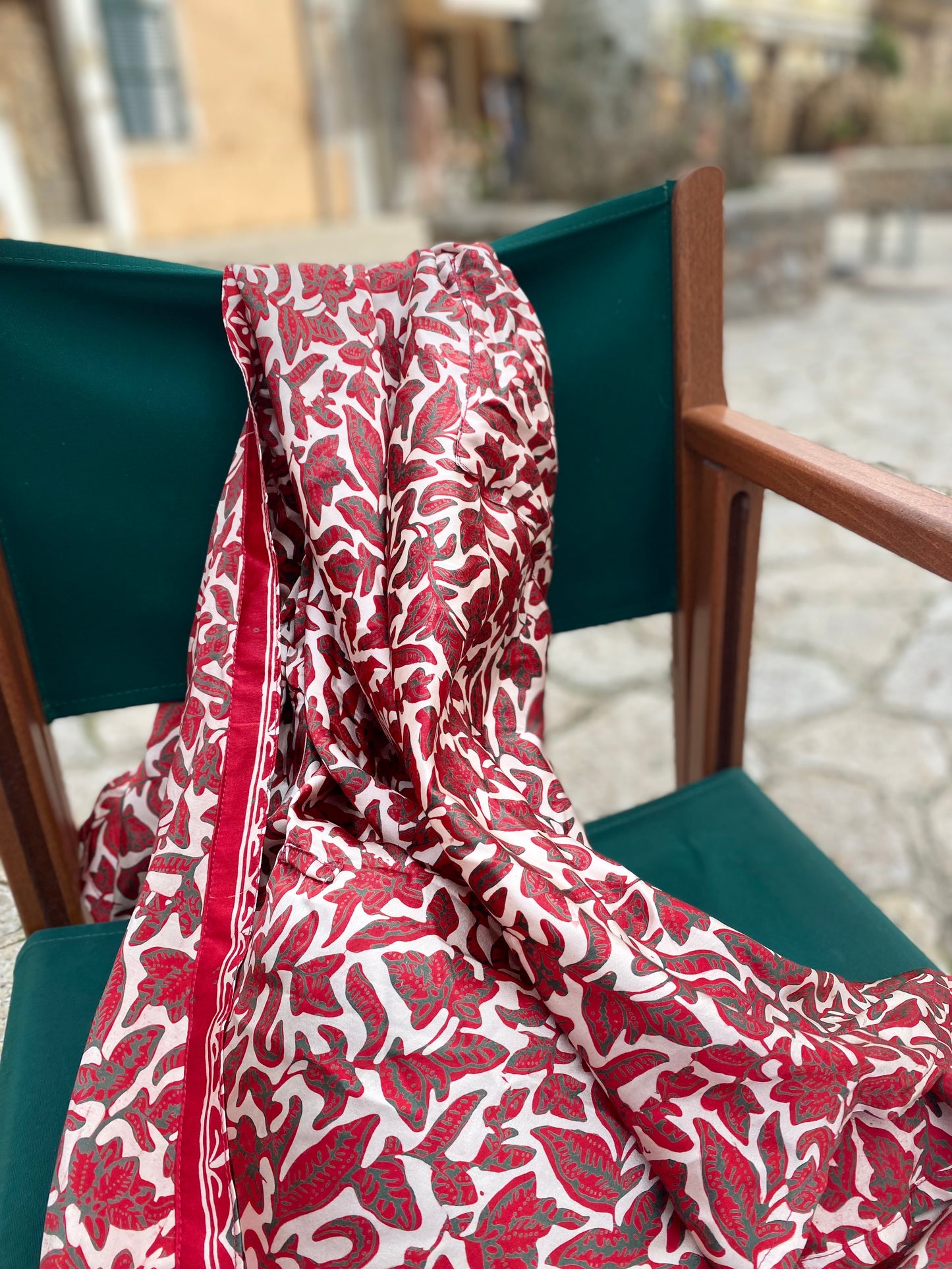 Red Silk Robe Kimono